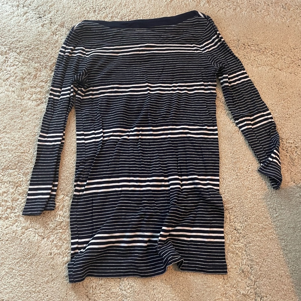 striped maternity top